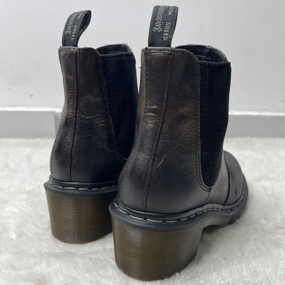 Dr. Martens Brown Ankle Boots - Picture 4 of 14